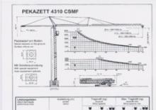 Gru a torre - rotazione bassa Pekazett 4310 CSMF