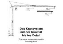 Gru a torre - rotazione bassa König K 1030 TH