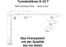 Gru a torre - rotazione bassa König K 43 T (2,3m)