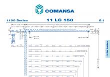 Gru a torre - rotazione alta Comansa 11LC150