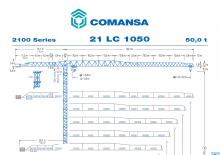 Gru a torre - rotazione alta Comansa 21LC1050