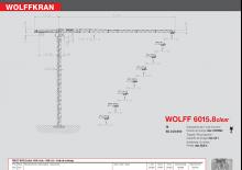 Gru a torre - rotazione alta Wolffkran 6015.8 clear