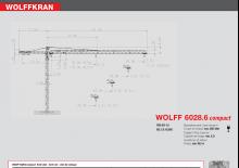 Gru a torre - rotazione alta Wolffkran 6028.6
