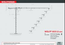 Gru a torre - rotazione alta Wolffkran 6031.8 clear