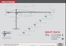 Gru a torre - rotazione alta Wolffkran 7532.12 cross