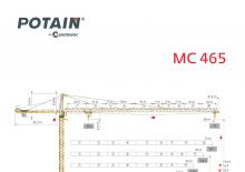 Gru a torre - rotazione alta Potain MC 465