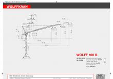 Gru a torre a braccio impennabile Wolffkran 100 B