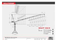 Gru a torre a braccio impennabile Wolffkran 1250 B
