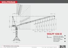 Gru a torre a braccio impennabile Wolffkran 1250 B