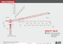 Gru a torre a braccio impennabile Wolffkran 166 B