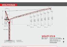 Gru a torre a braccio impennabile Wolffkran 275 B