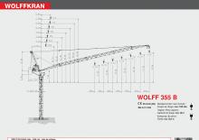 Gru a torre a braccio impennabile Wolffkran 355 B