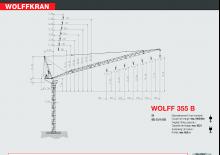 Gru a torre a braccio impennabile Wolffkran 355 B