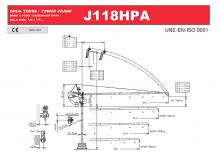 Gru a torre - rotazione alta Jaso J118HPA