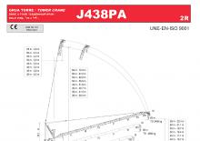 Gru a torre a braccio impennabile Jaso J438PA.2R