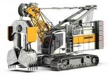 Gru cingolate - braccio a traliccio Liebherr HS 8070.1