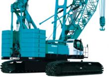 Gru cingolate - braccio a traliccio Kobelco CKE 2500