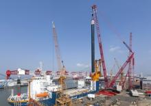 Gru cingolate - braccio a traliccio Liebherr LR 13000