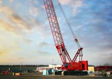 Gru cingolate - braccio a traliccio Manitowoc MLC150-1