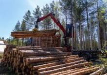 Gru per autocarro per legname Loglift 18S OUT112
