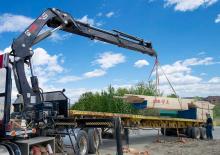 Gru per autocarro su slitta Hiab XS 322 E-4 PRO