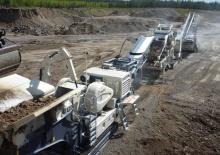 Impianti di riciclaggio calcinacci Metso Lokotrack LT 120 E