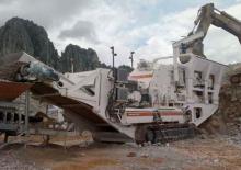 Impianti di riciclaggio calcinacci Metso Lokotrack LT 1418 E