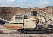 Impianti di riciclaggio calcinacci Metso Lokotrack LT 200 HPS