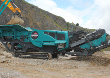 Impianti di riciclaggio calcinacci Powerscreen PREMIERTRAK R400X 