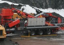 Impianti di riciclaggio calcinacci Sandvik UH 421