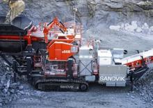 Impianti di riciclaggio calcinacci Sandvik UJ640E