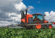 Irroratrice con barra montabile Kubota XMS216 iXflow-E
