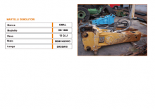 Martelli demolitori idraulici Omal HB 1300/6