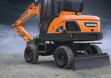 Escavatori gommati Doosan DX55W