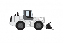 Pale gommate Terex TXL 250-1