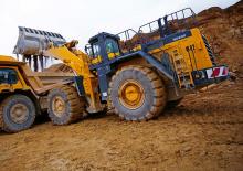 Pale gommate Komatsu WA900-3