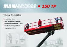 Piattaforme aeree telescopiche gommate Manitou 150 TP