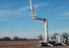 Piattaforme aeree articolate su rimorchio trainabile Altec AN50-E80
