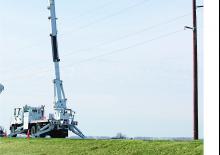 Piattaforme aeree articolate su rimorchio trainabile Altec AH85A