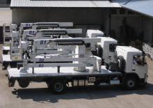 Piattaforme aeree articolate su rimorchio trainabile Barin AB 6.5 Combi