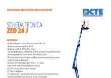 Piattaforme aeree articolate su rimorchio trainabile CTE Z 26
