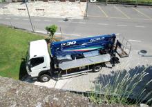 Piattaforme aeree telescopiche autocarrate CELA DT30