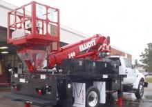Piattaforme aeree telescopiche autocarrate Elliott Equipment I40F HIREACH