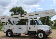 Piattaforme aeree telescopiche autocarrate Terex Optima TCX55