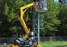 Piattaforme aeree telescopiche gommate Basket Rail Road