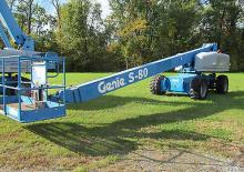 Piattaforme aeree telescopiche gommate Genie S 80 D