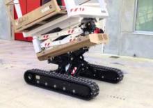 Piattaforme aeree verticali a pantografo cingolate Almac BiApple 2.0 