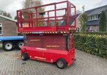 Piattaforme aeree verticali a pantografo cingolate German Standard Lift S 90 D 16 KS 3xHT