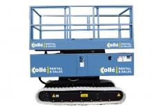Piattaforme aeree verticali a pantografo cingolate Omega Lift TS 105-500