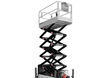 Piattaforme aeree verticali a pantografo cingolate Almac Bibi 1270-HE 